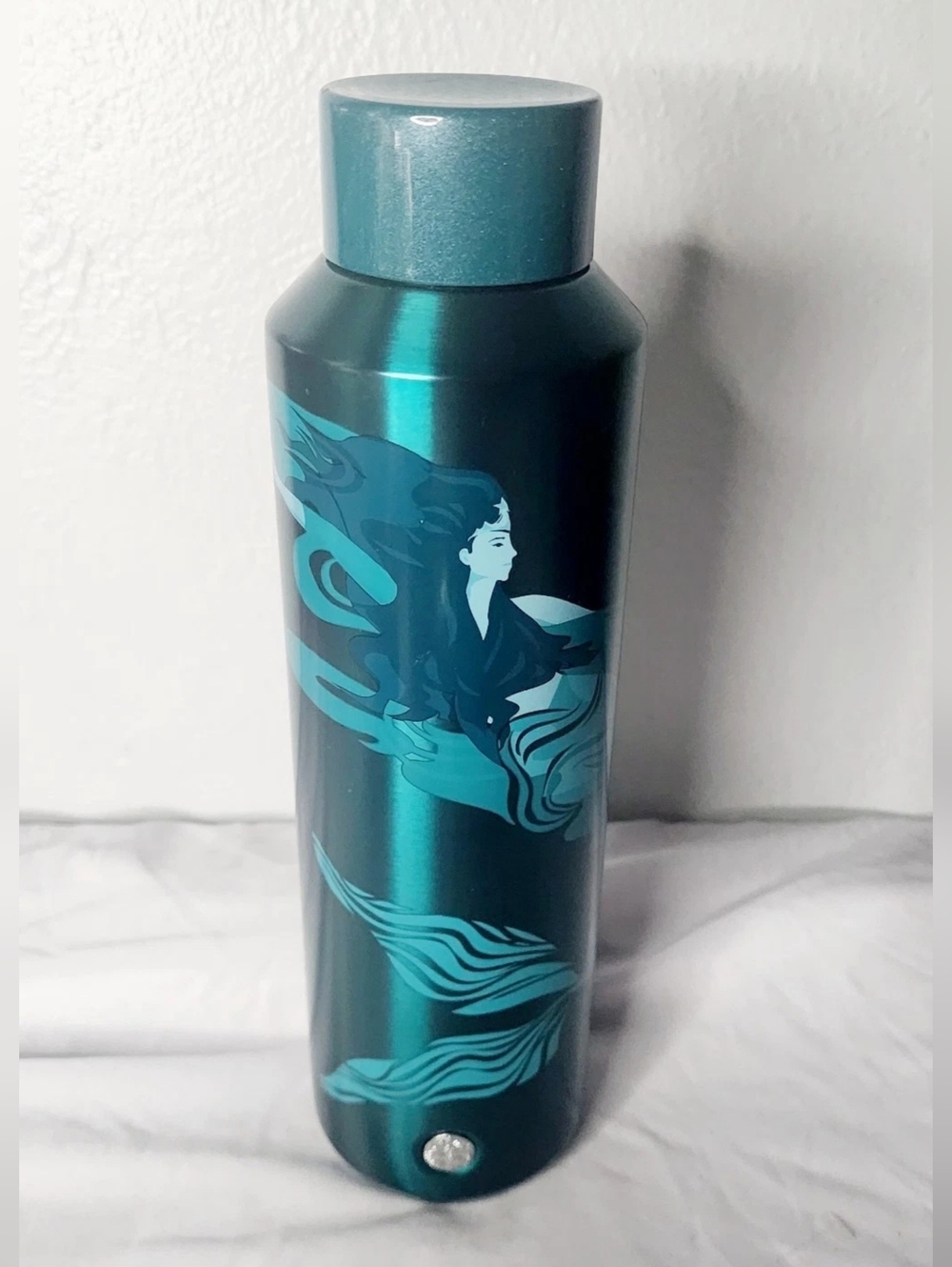 ​Starbucks 2021 Anniversary Siren Teal Stainless Steel Water Bottle Tumbler 20oz